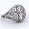 Bague 57 Bague ancienne en or blanc 18 carats et diamants 58 Facettes AN P7