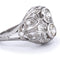 Bague 57 Bague ancienne en or blanc 18 carats et diamants 58 Facettes AN P7