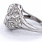 Bague 57 Bague ancienne en or blanc 18 carats et diamants 58 Facettes AN P7