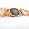 Collier Collier de perles de culture avec pendentif en or jaune 18 carats 58 Facettes CL92