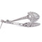 Boucles d'oreilles Boucles d'oreilles pendantes en or blanc 18 kt et diamants 58 Facettes OR193 - P25 (05319)