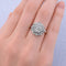 Bague 54 Bague vintage en or blanc 18 carats et diamant 0,25 ct 58 Facettes AN549