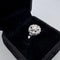 Bague 54 Bague vintage en or blanc 18 carats et diamant 0,25 ct 58 Facettes AN549