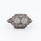 Bague 56 Bague Art nouveau en or blanc 18 carats et diamants 58 Facettes AN476