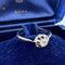 Bague 53 Bague vintage - Bague en or blanc 18 carats et diamant 0,15 ct 58 Facettes AN548
