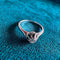Bague 53 Bague vintage - Bague en or blanc 18 carats et diamant 0,15 ct 58 Facettes AN548