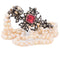 Collier Victorien - Collier deux rangs en or 18 ct et argent, perles et diamants 58 Facettes CL101 '(00699)