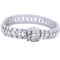 Bracelet Bracelet vintage en platine 950 et diamants (18,50 ct) 58 Facettes BR115