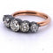 Bague 55 Bague victorienne en or 14k, argent 925 et diamants 1,45 ct 58 Facettes AN427