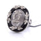 Bague 53 Bague vintage en platine avec cristal de roche, onyx et diamants 58 Facettes AN531