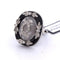 Bague 53 Bague vintage en platine, cristal de roche, onyx et diamants 58 Facettes AN531