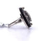 Bague 53 Bague vintage en platine, cristal de roche, onyx et diamants 58 Facettes AN531
