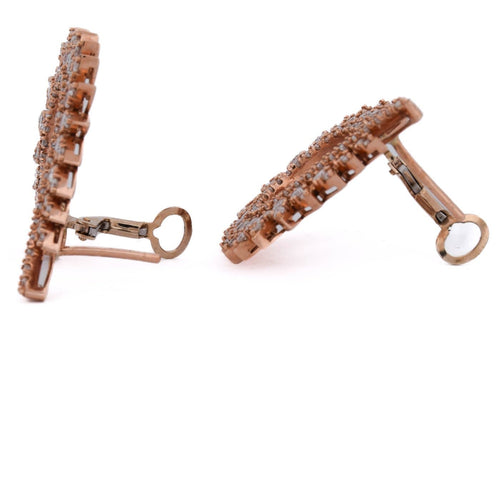 Boucles d'oreilles Boucles d'oreilles créoles en or rose 18 carats et diamants 58 Facettes OR204_P26 (57529)