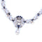Collier Collier vintage - Collier en or blanc 18 carats avec saphirs et perles 58 Facettes