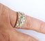 Bague 55 Bague bande en or jaune 18 kt et diamants 58 Facettes
