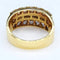 Bague 55 Bague bande en or jaune 18 kt et diamants 58 Facettes