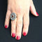 Bague 54 Bague Art déco en or jaune 18 carats, rubis et diamants 58 Facettes AN152