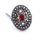 Bague 54 Bague Art déco en or jaune 18 carats, rubis et diamants 58 Facettes AN152