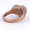 Bague 54 Bague cœur en or rose 18 kt avec diamants 58 Facettes AN52 (0099)