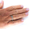Bague 55 Bague en or blanc 18 ct avec diamants taille brillant 58 Facettes