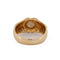 Bague 56 Bague en or jaune 18 carats avec corail rose et diamants 58 Facettes AN47