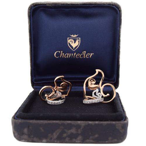 Boucles d'oreilles Chantecler - Boucles d'oreilles en or 18 ct et diamants 58 Facettes OR31 '(00519)