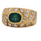 Bague 62 Bague vintage en or jaune 18 ct avec émeraude et diamants 58 Facettes AN187 '(00719)
