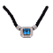 Pendentif Pendentif années 80 en or jaune 18 carats, topaze bleue et diamants 58 Facettes