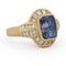 Bague 58 Bague vintage en or jaune, saphir et diamants 58 Facettes AN581 '(00539)