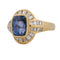 Bague 58 Bague vintage en or jaune, saphir et diamants 58 Facettes AN581 '(00539)