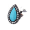 Bague 55 Bague victorienne en or jaune 18 carats, turquoises et diamants 58 Facettes AN164