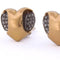 Boucles d'oreilles Boucles d'oreilles cœur vintage en or jaune 18 kt et diamants 58 Facettes OR51 '(00519)