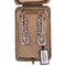 Boucles d'oreilles Boucles d'oreilles en or blanc 18 carats avec diamants et saphirs 58 Facettes