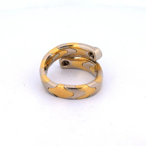 Bague 51 Bague vintage en or jaune 18 carats et diamants, années 1980 58 Facettes AN230 '(0889)