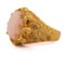 Bague 53 Bague cocktail vintage en or jaune 18 kt et corail rose 58 Facettes AN255 '(0799)