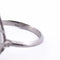 Bague 54 Bague Art déco en or blanc 18 ct avec opale et diamants 58 Facettes AN100 (0069)