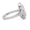 Bague 54 Bague vintage en or blanc, aigue-marine et diamants 58 Facettes AN103 (0559)