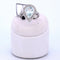 Bague 54 Bague en or blanc 18 carats avec aigue-marine et diamants 58 Facettes