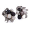 Boucles d'oreilles Boucles d'oreilles vintage - Motif floral en or blanc 18 carats avec perles et diamants 58 Facettes OR26 (00229)