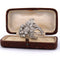 Broche Broche ancienne à motif floral en platine 950 et diamants 58 Facettes SP1 ‘(00529)