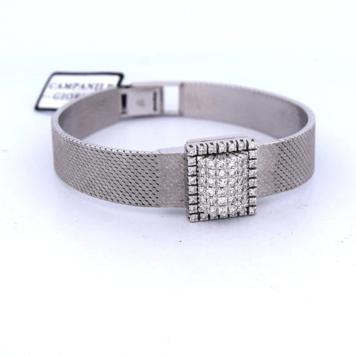 Montre Nobellux - Montre bracelet vintage en or blanc 18 ct et diamants 58 Facettes OR36 '(00949)