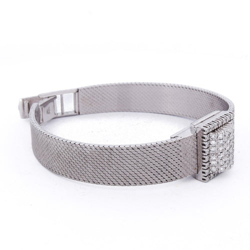 Montre Nobellux - Montre bracelet vintage en or blanc 18 ct et diamants 58 Facettes OR36 '(00949)