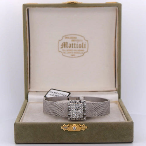 Montre Nobellux - Montre bracelet vintage en or blanc 18 ct et diamants 58 Facettes OR36 '(00949)