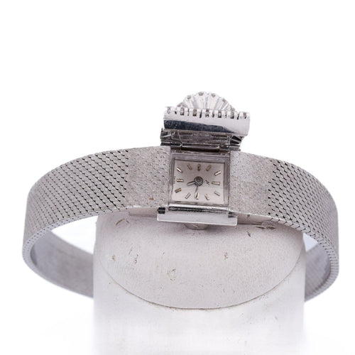 Montre Nobellux - Montre bracelet vintage en or blanc 18 ct et diamants 58 Facettes OR36 '(00949)