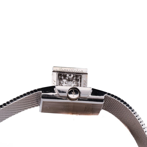 Montre Nobellux - Montre bracelet vintage en or blanc 18 ct et diamants 58 Facettes OR36 '(00949)