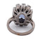 Bague 50 Bague vintage en or blanc, saphir synthétique et diamants 58 Facettes AN236 '(00029)