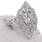 Bague 54 Bague Art nouveau - diamants en or blanc 18 carats 58 Facettes AN215 '(00829)