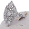 Bague 54 Bague Art nouveau - diamants en or blanc 18 carats 58 Facettes AN215 '(00829)