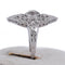 Bague 54 Bague Art nouveau - diamants en or blanc 18 carats 58 Facettes AN215 '(00829)