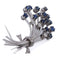 Broche Broche florale - Or blanc 18 carats, saphirs et diamants 58 Facettes SP23 '(0199)